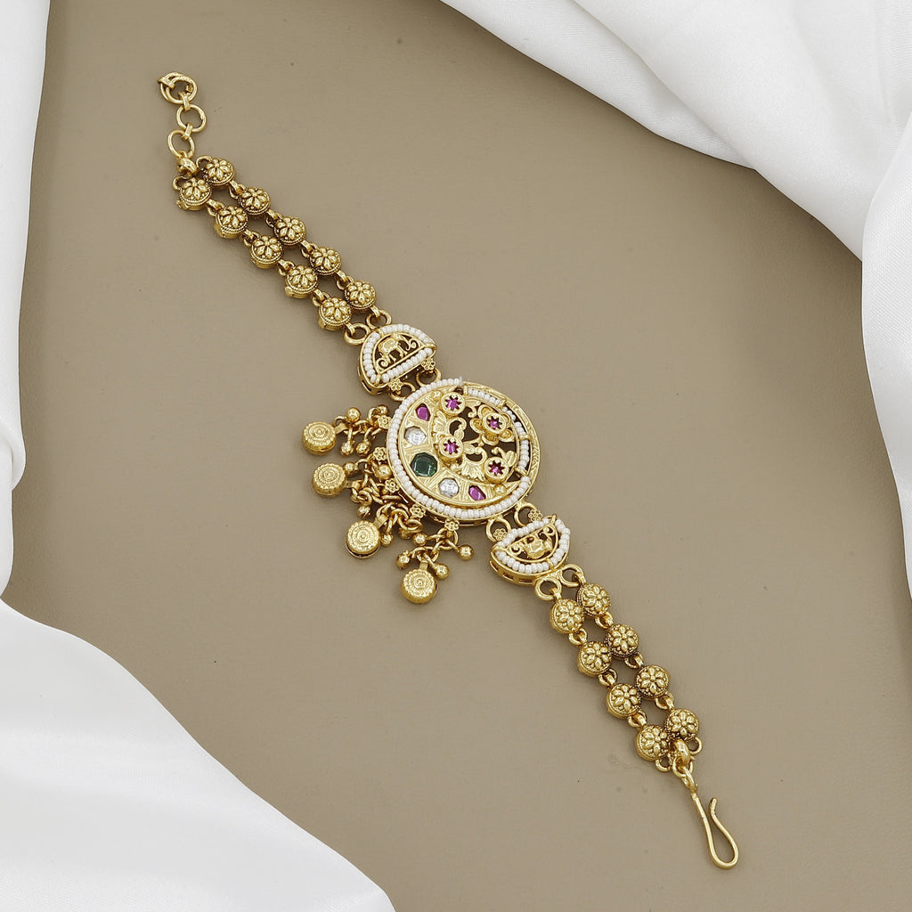 Heritage Inspired Floral Link Bracelet