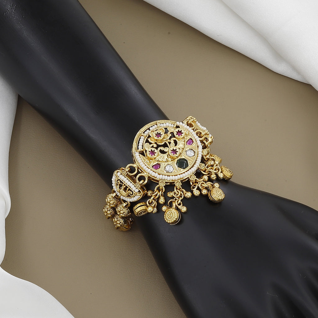 Heritage Inspired Floral Link Bracelet