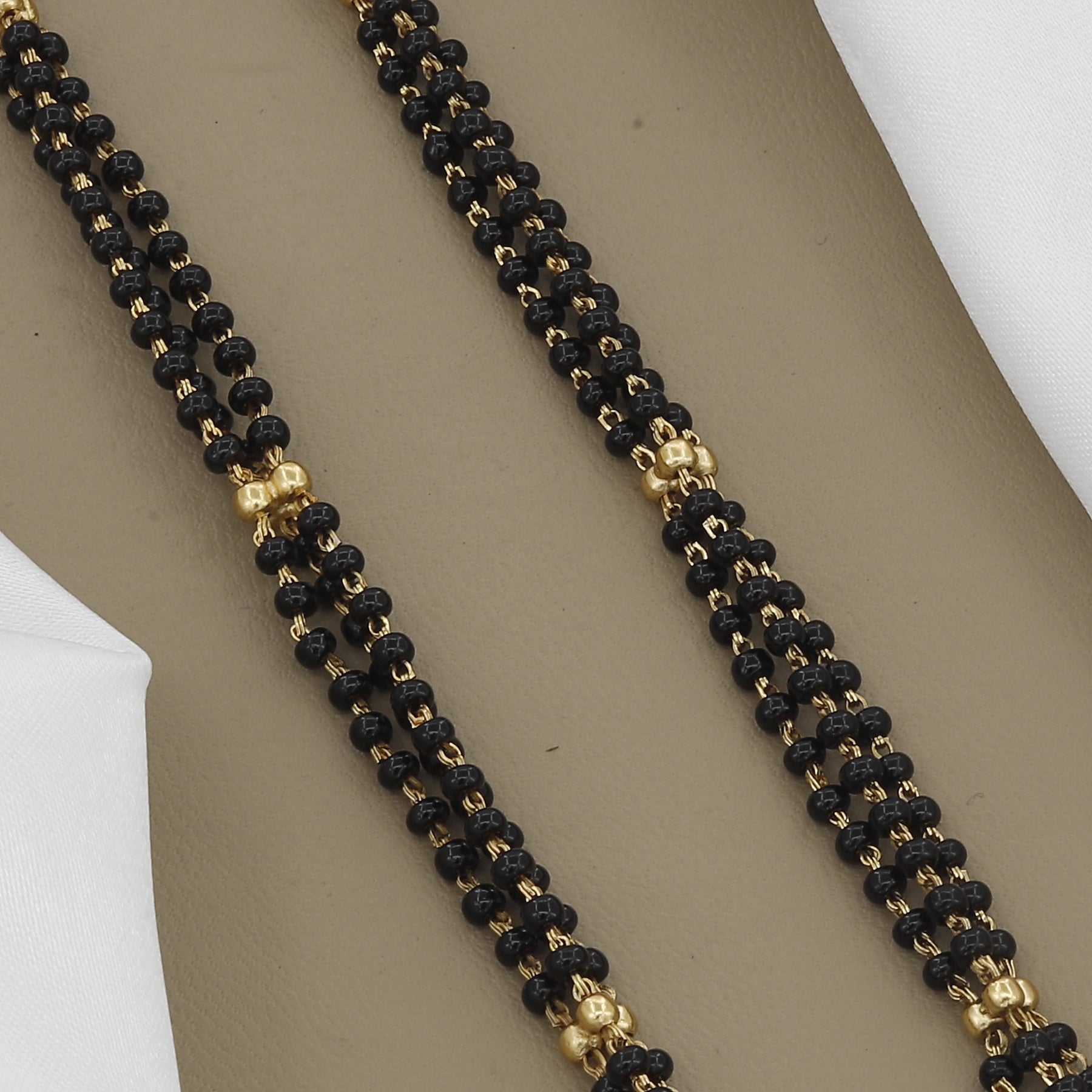 Luxury Antique Mangalsutra Set with Red & Green Enamel (Meenakari) and AD Stone Drops