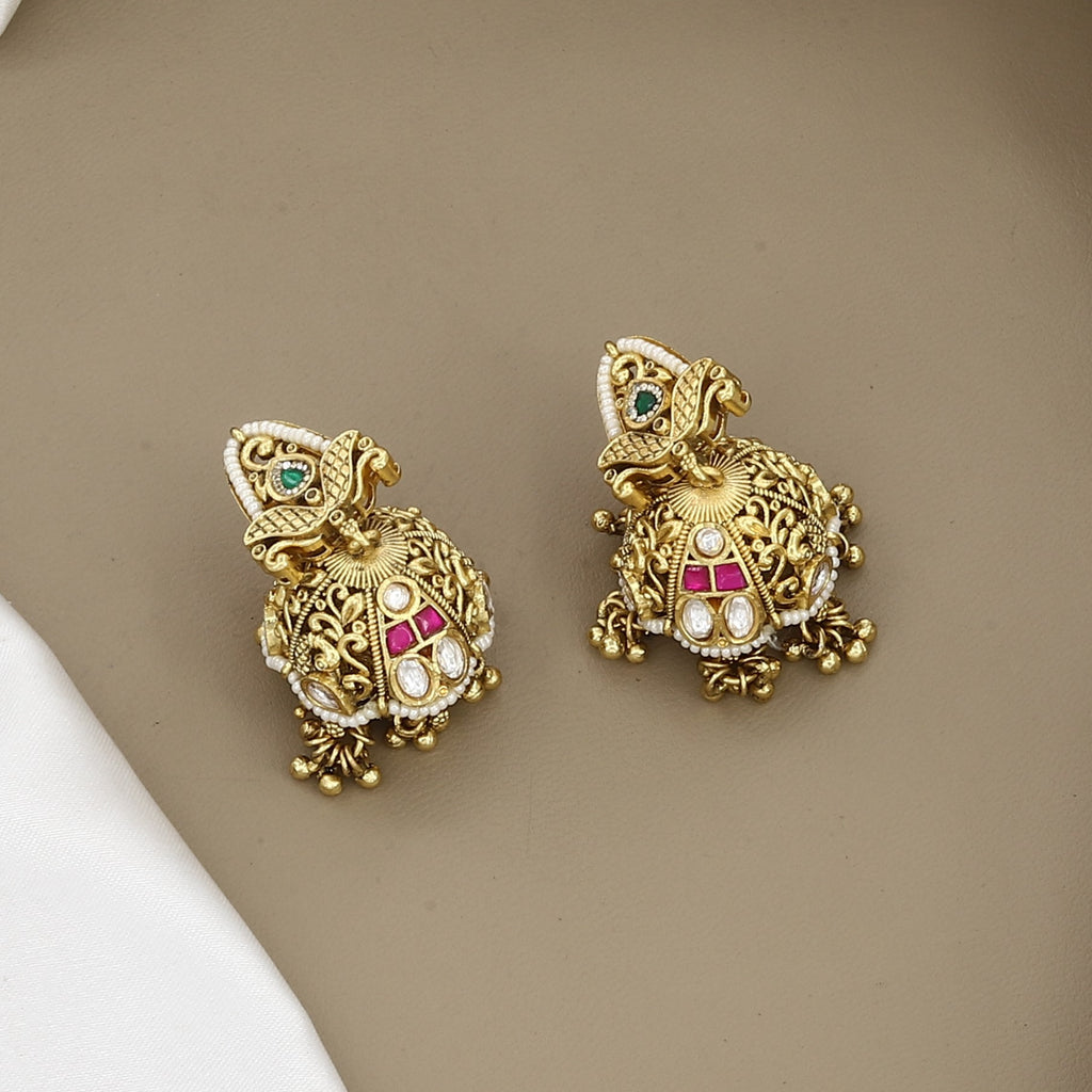 Traditional Gold-Plated Multi-Strand Long Necklace Set