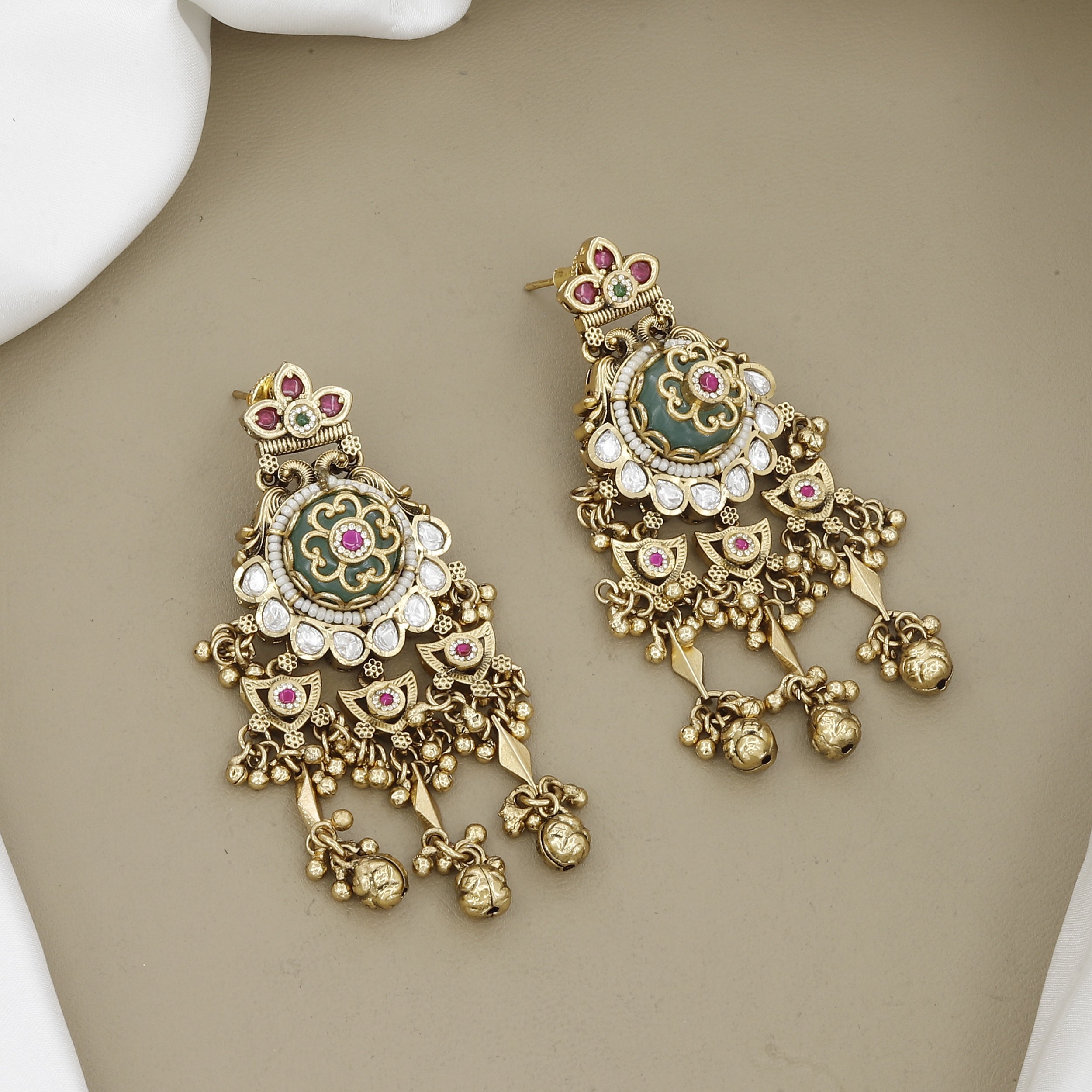 Traditional Heritage Kundan & Pearl Necklace Set