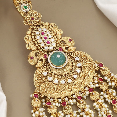 Antique Gold Bridal Kamar Wedding Juda