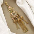 Antique Gold Kamar Juda with Jhumki & Cascading Chain Tassels