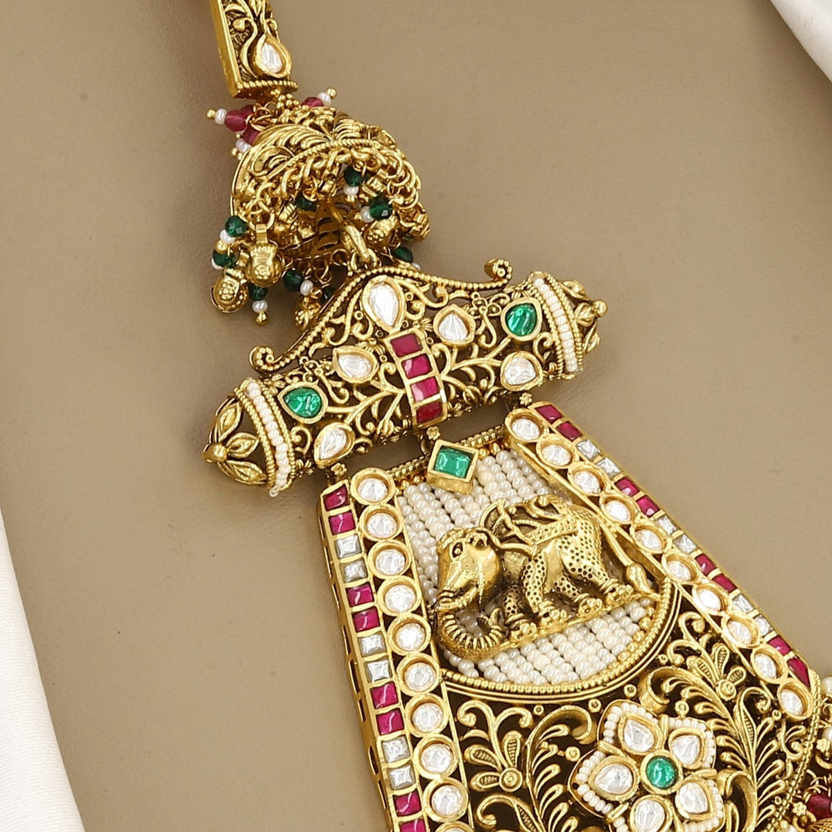 Antique Gold Elephant Kamar Juda