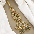 Royal Antique Saree Waist Juda with Pearl Cascades & Kundan Work