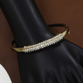 Radiant Double-Row Mehndi Bangle Bracelet