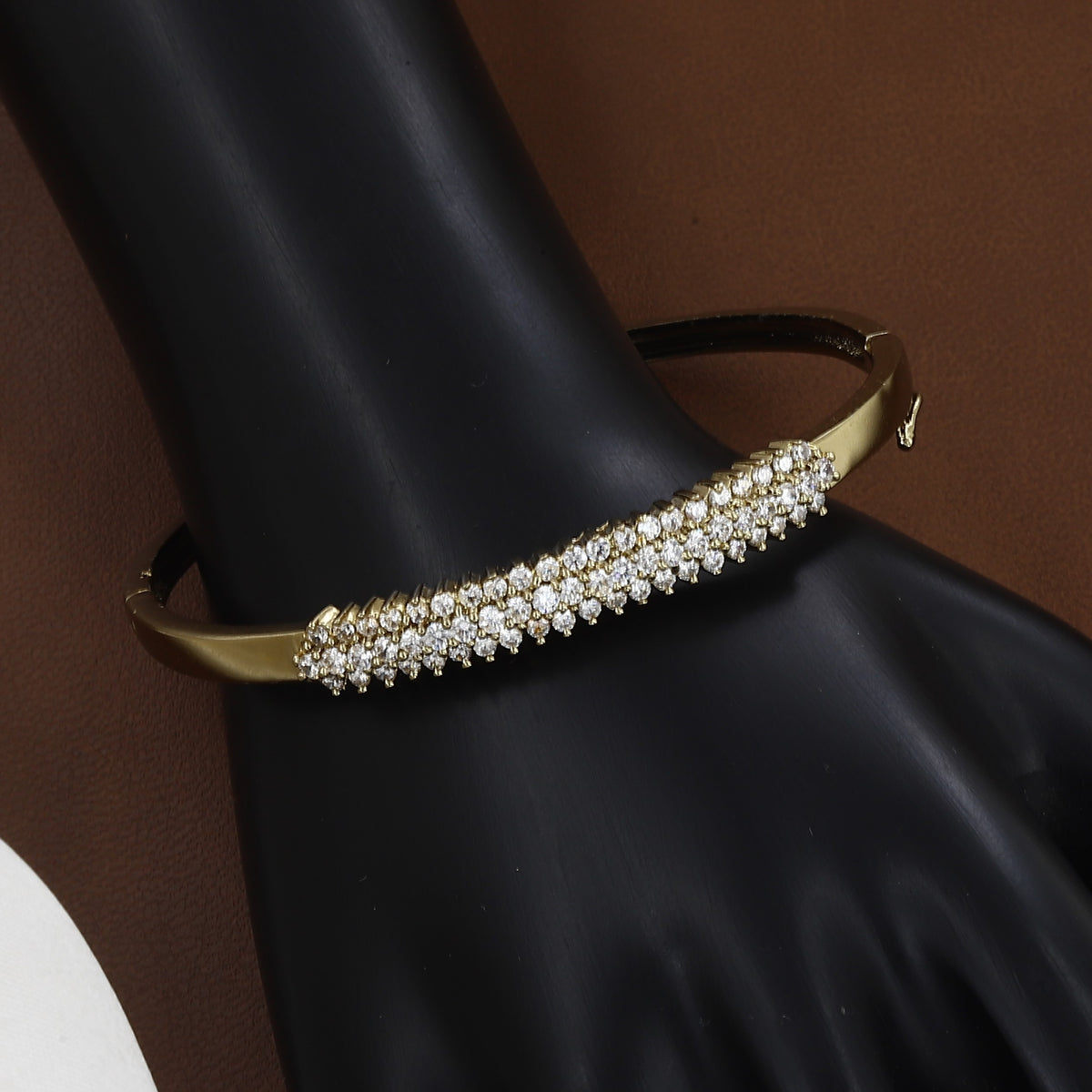 Radiant Double-Row Mehndi Bangle Bracelet