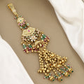 Wedding Antique Gold Kamar Juda with Green Beads