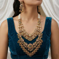 Heavy Multi-Layered Rani Haar with Kundan & Ruby Stones