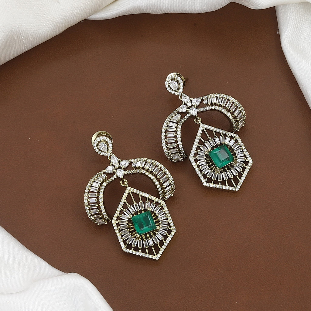 Mehndi Polished Luxury Ruby and Emerald Diamond Necklace Set