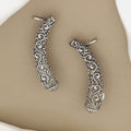 Oxidized Silver Filigree Ear Cuff