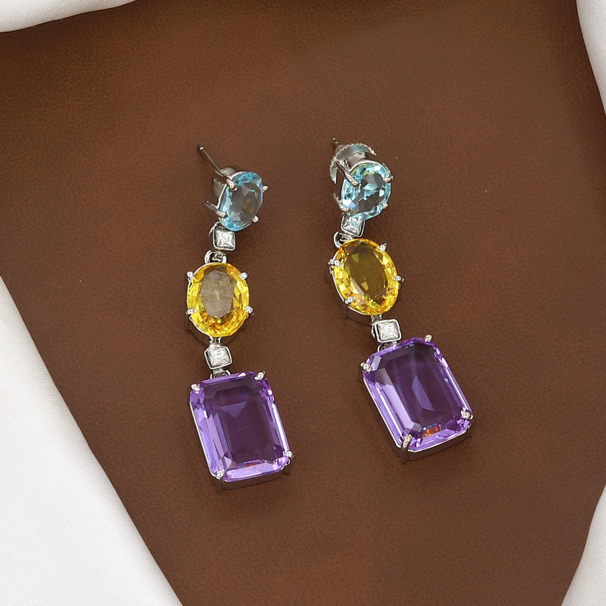 Multicolor Gemstone Necklace Set