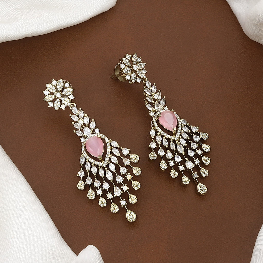 Designer Stone & Cubic Zirconia Diamond Necklace Set