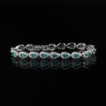 Pear Cut One Line Mini American Diamond Bracelet