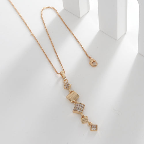 18k Polished Long Slim Pendent Butti