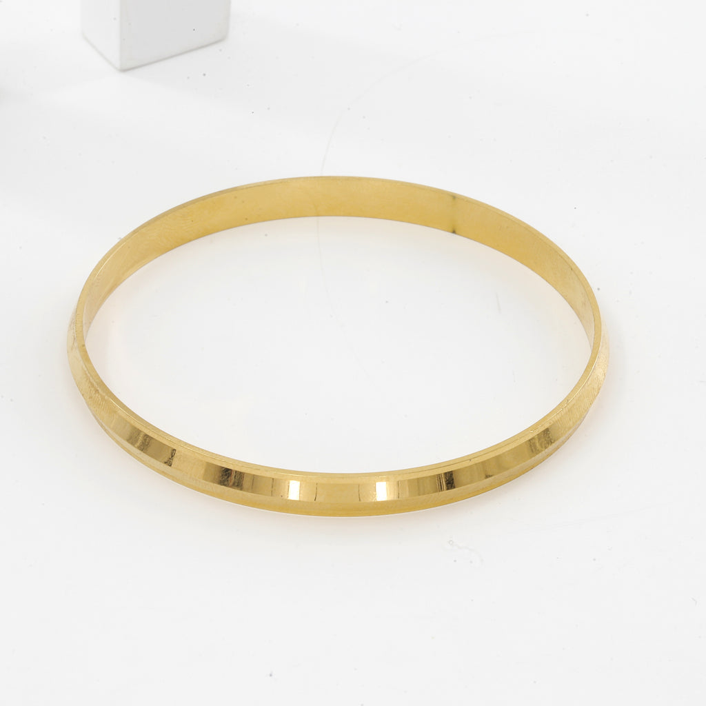 Gold Polished Lightweight Starling Panjabi (6mm) Kada(16gm)