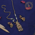 Regal Kundan Mini Pearl Pendant Set